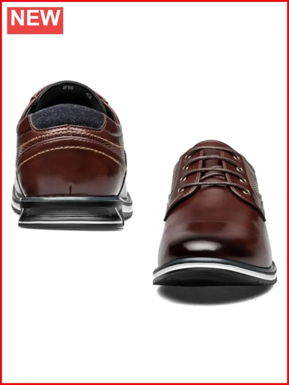 Men's Casual Oxford Dress Shoes PU Leather Lace-Up Business Formal Sneakers